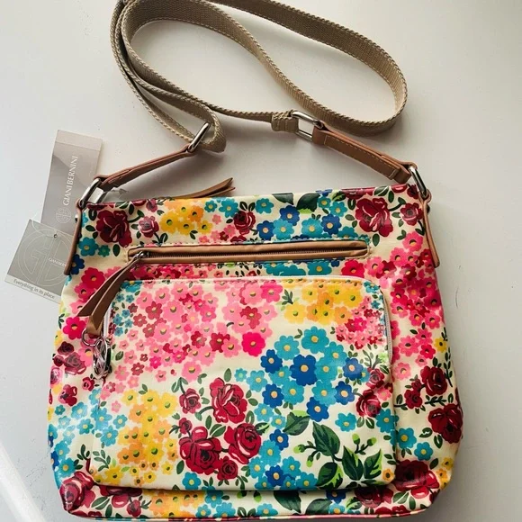 Giani Bernini Multicolor Floral Crossbody Bag - Picture 1 of 10